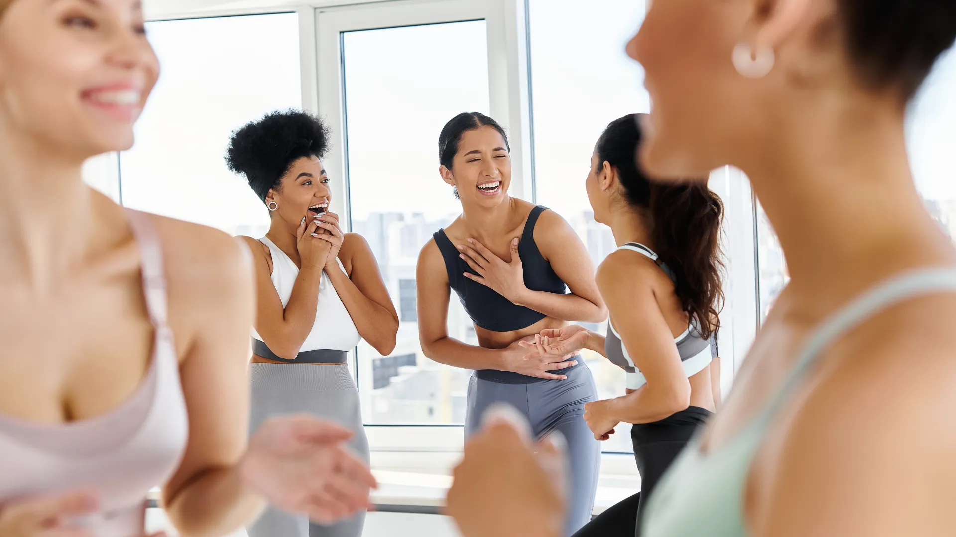 Women training together